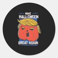 Trumpkin Halloween Pupmkin Classic Classic Round Sticker