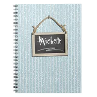 Hanging Chalkboard Blue ID397 Notebook