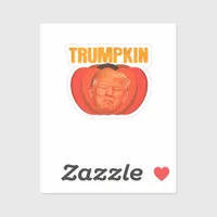 Trumpkin Halloween Jack O Lantern Graphic Funny  Sticker