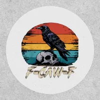 Humor F-Caw-F Gothic Funny Crow Essential Retro St Patch