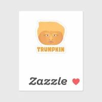 Trumpkin Pumpkin Funny Halloween Design Classic Sticker