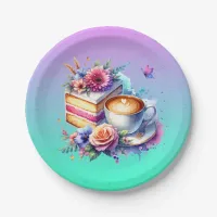 Coffee and Cake | Best Friend's Birthday Paper Plates