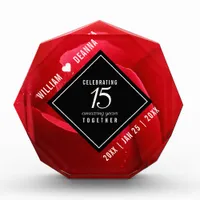 Elegant 15th Rose Wedding Anniversary Celebration Acrylic Award