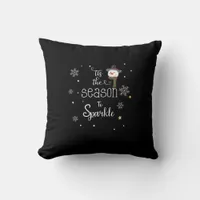 Christmas Tis The Season To Sparkle  Throw Pillow