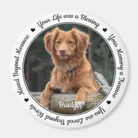 Pet Loss Sympathy Keepsake Pet Memorial Magnet