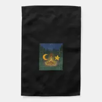 Chat Between The Moon Graphic Garden Flag