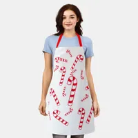 Apron (ao) - Red Striped Candy Cane