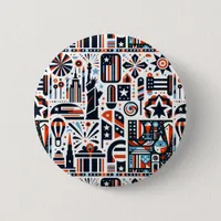 4th of July Generative Pattern Button