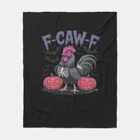F Caw F Funny Chicken Classic Simple Clean Style Fleece Blanket