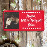 Will you Marry Me Custom Name and Photo  Banner