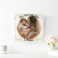 "Time Spent with Mom" wall clock