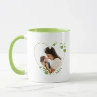 Photo Mug Gifts - Hearts Frame and Year