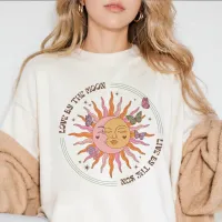 Love by the Moon Retro Boho Sun Tri-Blend Shirt