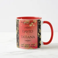 Elegant 2nd 29th Garnet Wedding Anniversary Mug