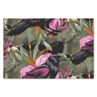 Watercolor Flowers Floral Raven Botanicals Tissue Paper