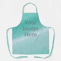 Create Your Own Metallic Robins Egg Aqua Faux Foil Apron