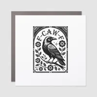 Crow, F-Caw-F Funny Bird Aesthetic Graphic Car Magnet