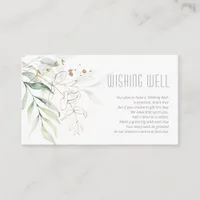 Dreamy Foliage Wishing Well V1 Green/Blue ID817 Enclosure Card