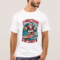 Festive Santa White Delight T-Shirt