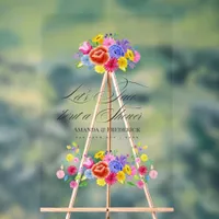 Mexican Fiesta Taco 'bout Love Shower Welcome Acrylic Sign