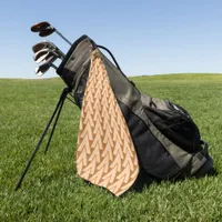 Golf Towel - Rows of Intersecting Triangles