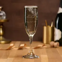  fireworks - happy new year 2025 champagne flute