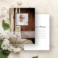 Horse Bit and Satin Share Memory Funeral Memorial Note Card