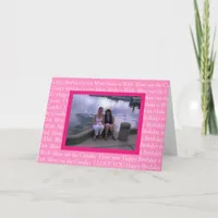 Personalized Photo Happy Birthday to my Mom Card
