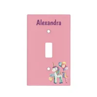 Cute Colorful Watercolor Unicorn Light Switch Cover