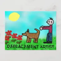 Replacement Artist Postcard