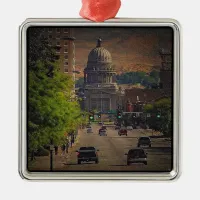 State Capital  in Boise, Idaho Metal Ornament