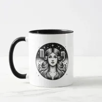 Horoscope Sign Virgo Symbol and Traits Mug