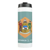 State of Delaware Flag Thermal Tumbler