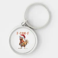 Merry Christmas F Caw F Retro Cool Design Keychain