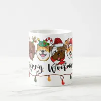 Merry Woofmas Typography Coffee Mug