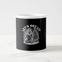Let's Get Lit Christmas Christmas Celebration Giant Coffee Mug