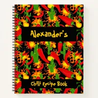 Spicy Food Chilli Recipe Notebook