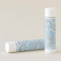 Watercolor Snowdrops Wedding Dusty Blue ID726 Lip Balm