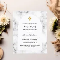 Marble arch first holy communion invitation