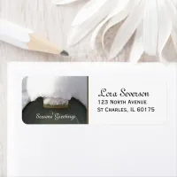 Snow Covered Mailbox Return Address Label