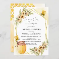 She Found Her Honey Floral Bee Bridal Shower Invitation