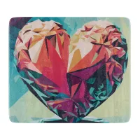 Polygonal Heart Cutting Board