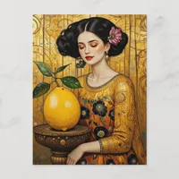 The Lemon and the Lady Postcard
