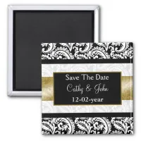 gold Save the date magnet