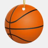 Basketball Ceramic Ornament