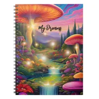 Trippy Hippy Fantasy Spiral Photo Notebook