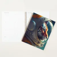 Adorable Tiger Astronaut Planner