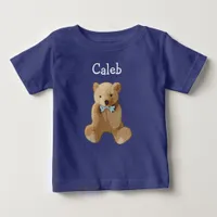 Personalize this Teddy Bear Baby Boy Shirt