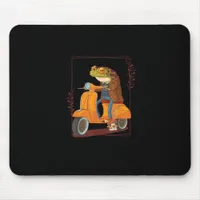 Frog  Scooter Mushroom Goblincore Academia Aesthet Mouse Pad