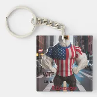 WTF is a kilometer Keychain